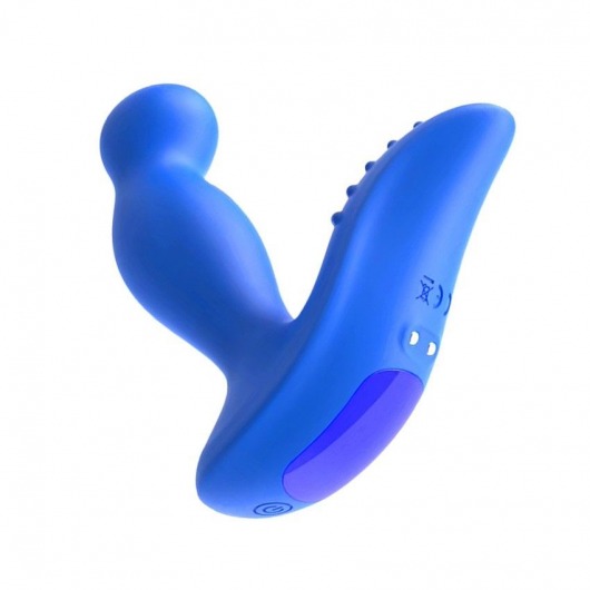 Синий вибромассажер простаты 3,5’’ P-spot Massager - 12,5 см. - Erokay - в Тамбове купить с доставкой