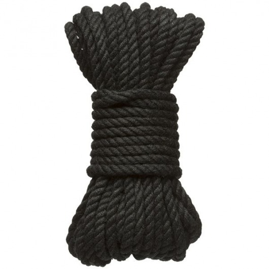 Черная верёвка для связывания и фиксации Bind Tie - 9,14 м. - Doc Johnson - купить с доставкой в Тамбове