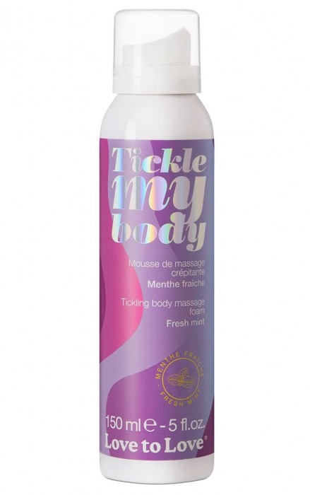 Массажная хрустящая пенка Tickle My Body Fresh Mint с ароматом мяты - 150 мл. - Love to Love - купить с доставкой в Тамбове