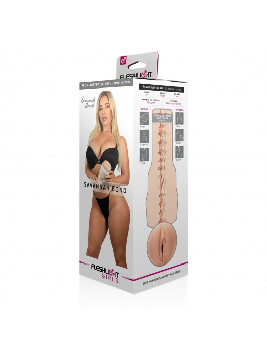 Мастурбатор-вагина Fleshlight Girls - Savannah Bond From Australia With Love - Fleshlight - в Тамбове купить с доставкой