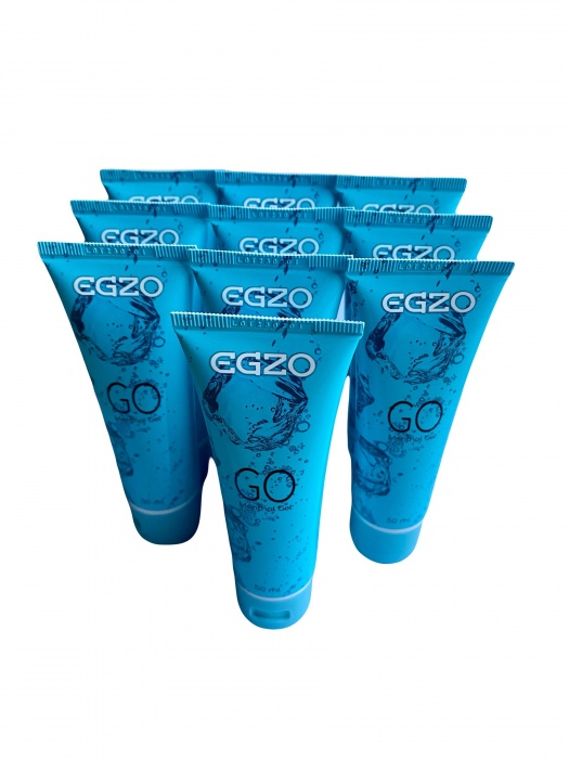 Набор из 10 пролонгирующих лубрикантов на водной основе Egzo Go (по 50 мл.) - EGZO - купить с доставкой в Тамбове