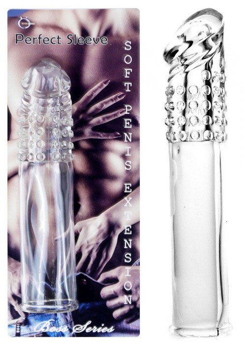 Прозрачная насадка-удлинитель Perfect Sleeve - 19 см. - Boys of Toys - в Тамбове купить с доставкой