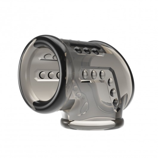 Дымчатая насадка на пенис и мошонку - Baile - в Тамбове купить с доставкой