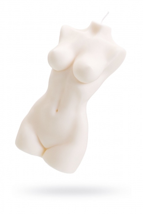 Белая интерьерная свеча в форме женского торса - 850 гр. - Pecado - купить с доставкой в Тамбове