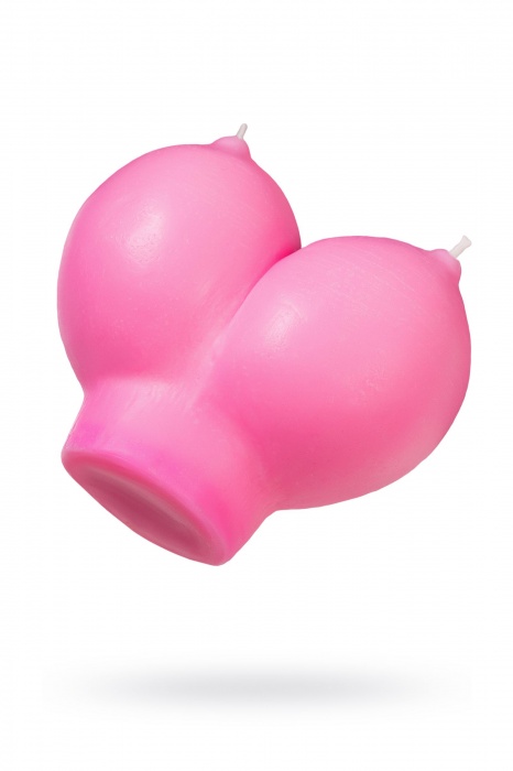 Розовая свеча «Сиськи» - 150 гр. - Pecado - купить с доставкой в Тамбове