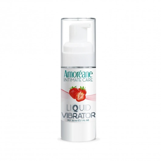 Жидкий вибратор со вкусом клубники Amoreane Strawberry - 30 мл. - Amoreane - купить с доставкой в Тамбове