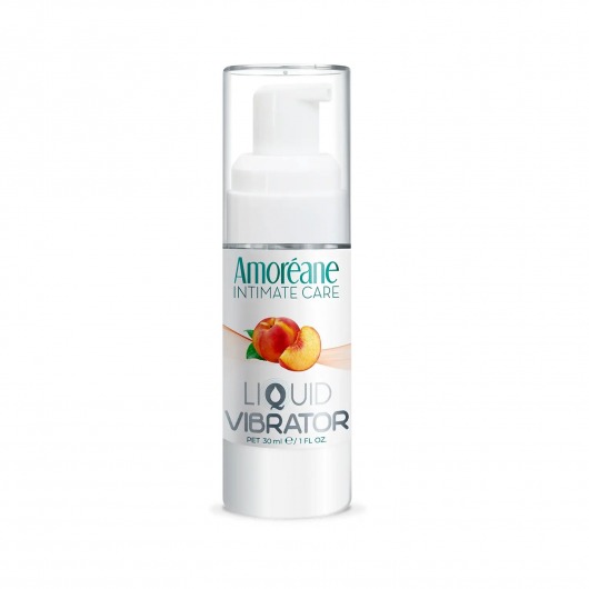 Жидкий вибратор со вкусом персика Amoreane Peach - 30 мл. - Amoreane - купить с доставкой в Тамбове