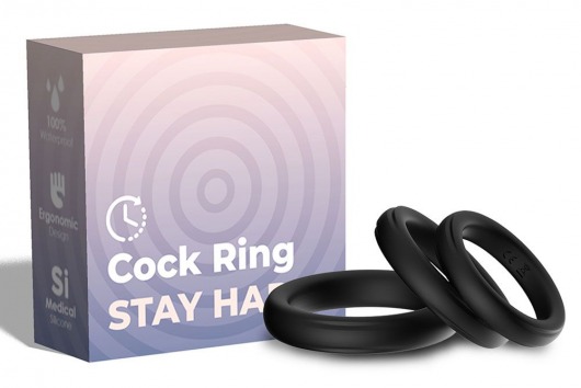 Набор из 3 черных эрекционных колец Stay Hard - Boys of Toys - в Тамбове купить с доставкой Набор из 3 черных эрекционных колец Stay Hard - Boys of Toys - в Тамбове купить с доставкой