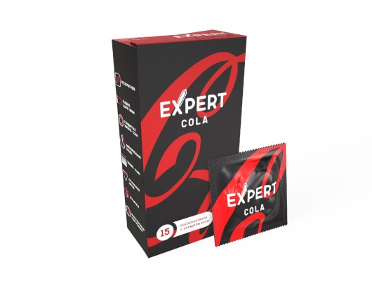 Презервативы с ароматом колы Expert Cola - 15 шт. - Expert - купить с доставкой в Тамбове