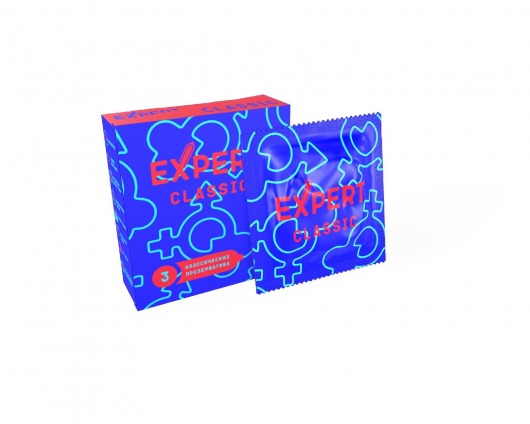 Классические презервативы Expert Classic - 3 шт. - Expert - купить с доставкой в Тамбове