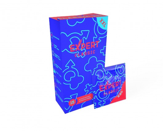 Презервативы увеличенного размера Expert Classic XXL - 15 шт. - Expert - купить с доставкой в Тамбове