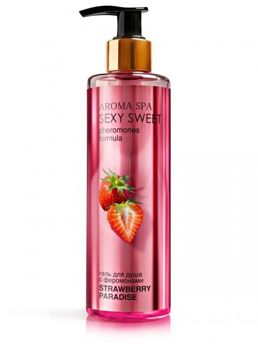 Гель для душа с феромонами и ароматом клубники Strawberry Paradise - 200 мл. -  - Магазин феромонов в Тамбове