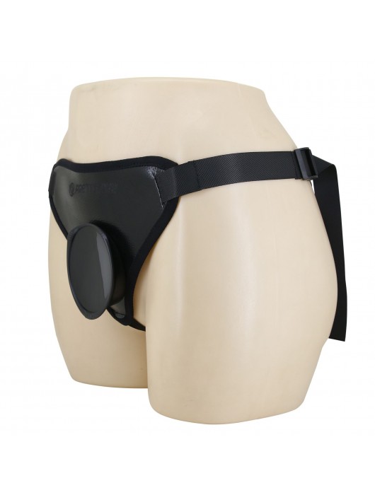 Черные трусики харнесс с платформой Caludio I - Baile - купить с доставкой в Тамбове