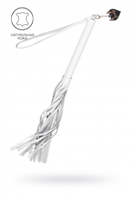 Белая кожаная плеть - 50 см. - Pecado - купить с доставкой в Тамбове