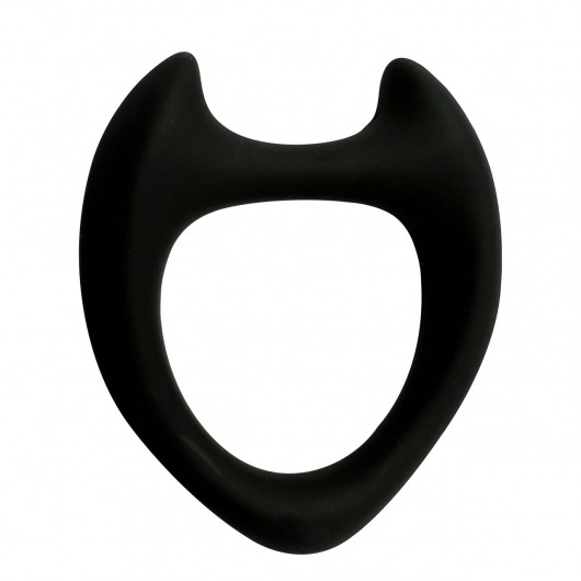 Черное эрекционное кольцо с рожками Wooomy Toro M - Adrien Lastic - в Тамбове купить с доставкой