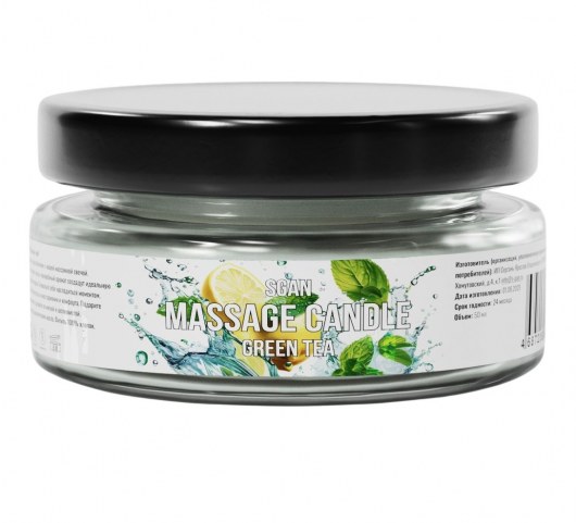 Массажная свеча «Зелёный чай» - 50 мл. - SGAN - купить с доставкой в Тамбове