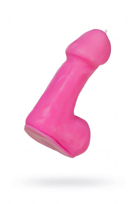 Розовая свеча в форме пениса - 47 гр. - Pecado - купить с доставкой в Тамбове