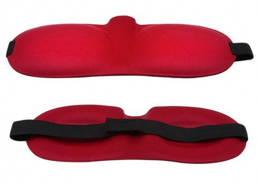 Красная глухая маска на резинке - Sitabella - купить с доставкой в Тамбове