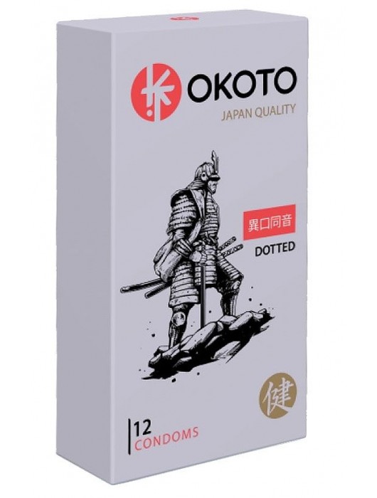 Точечные презервативы OKOTO Dotted - 12 шт. - Sitabella - купить с доставкой в Тамбове