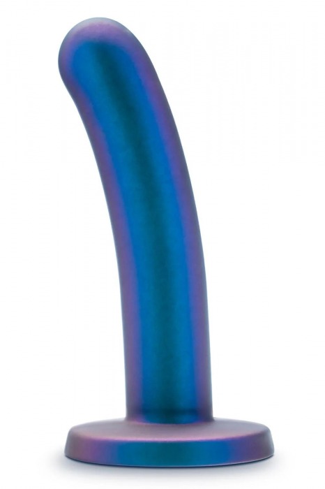 Синяя насадка с гладкой поверхностью Surrender 5.75 Inch Intermediate Pegging Dildo - 14,6 см. - Blush Novelties - купить с доставкой в Тамбове
