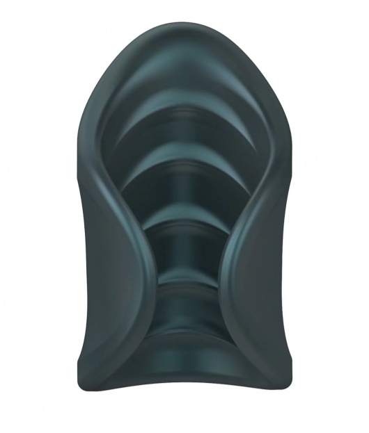 Серый сквозной мастурбатор с вибрацией Manwan Starter - Manwan - в Тамбове купить с доставкой