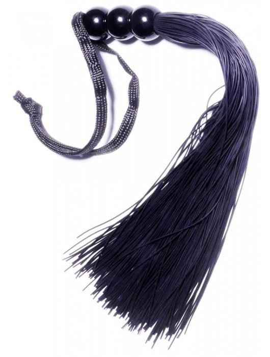 Черная силиконовая плетка - 25,4 см. - Boys of Toys - купить с доставкой в Тамбове