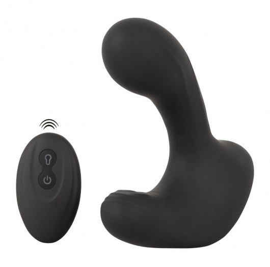Черная анальная вибропробка с функцией расширения RC Butt Plug with 3 functions - Orion - в Тамбове купить с доставкой
