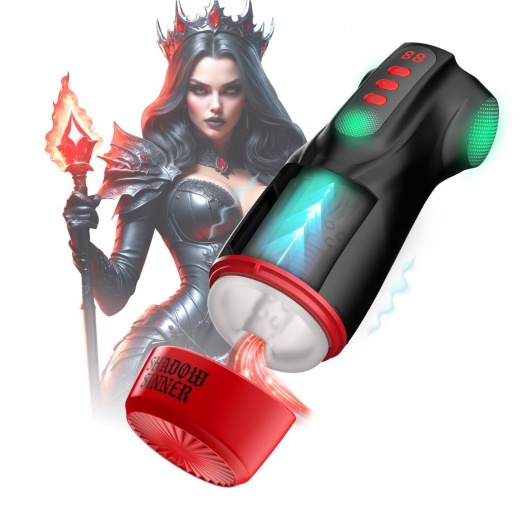 Интерактивный мастурбатор Raven с вакуумом, вибрацией и подсветкой - Shots Media BV - в Тамбове купить с доставкой