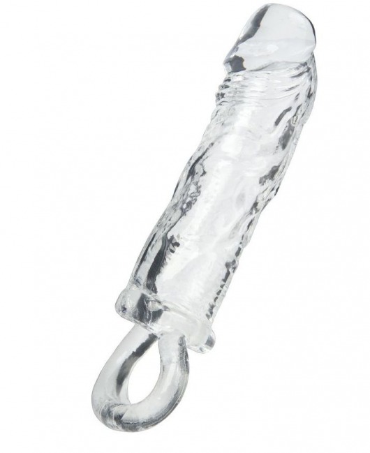 Прозрачная насадка с петлёй для фиксации - 14 см. - ToyFa - в Тамбове купить с доставкой