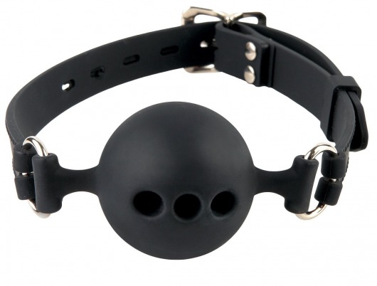 Силиконовый кляп-шар с отверстиями для дыхания Silicone Breathable Ball Gag Small - Pipedream - купить с доставкой в Тамбове