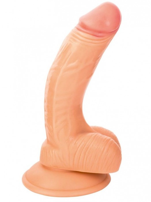 Телесный фаллоимитатор с присоской - 14,5 см. - ToyFa купить с доставкой в интернет-магазине Orgasmix в Тамбове Телесный фаллоимитатор с присоской - 14,5 см. - ToyFa