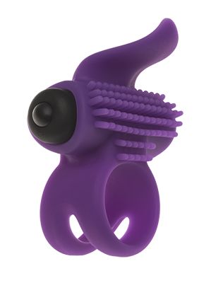 Эрекционное кольцо с подхватом мошонки и стимуляцией клитора Bullet Lastic Ring - Adrien Lastic - в Тамбове купить с доставкой