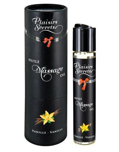 Массажное масло с ароматом ванили Huile de Massage Gourmande Vanille - 59 мл. - Plaisir Secret - купить с доставкой в Тамбове