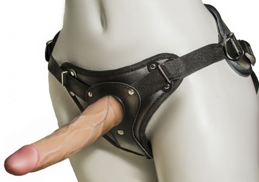 Женский страпон с вагинальной пробкой Woman Strap - 18 см. - LOVETOY (А-Полимер) - купить с доставкой в Тамбове