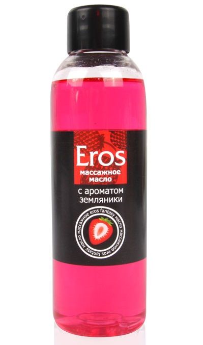 Массажное масло Eros fantasy с ароматом земляники - 75 мл. - Биоритм - купить с доставкой в Тамбове