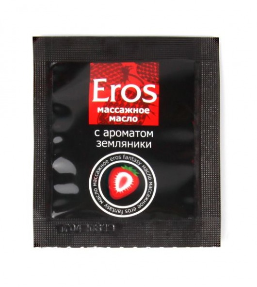 Пробник массажного масла с ароматом земляники Eros fantasy - 4 гр. - Биоритм - купить с доставкой в Тамбове