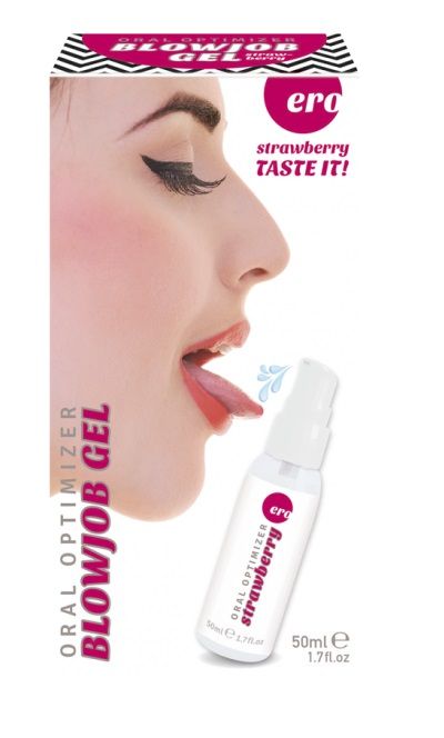 Увлажняющий гель для орального секса с ароматом клубники - 50 мл. - Ero - купить с доставкой в Тамбове