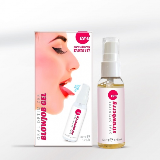 Увлажняющий гель для орального секса с ароматом клубники - 50 мл. - Ero - купить с доставкой в Тамбове
