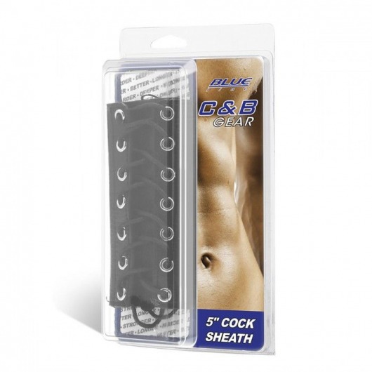 Сбруя на член на шнуровке 5  Cock Sheath - BlueLine - купить с доставкой в Тамбове