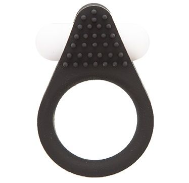 Чёрное эрекционное кольцо LIT-UP SILICONE STIMU RING 1 BLACK - Dream Toys - в Тамбове купить с доставкой