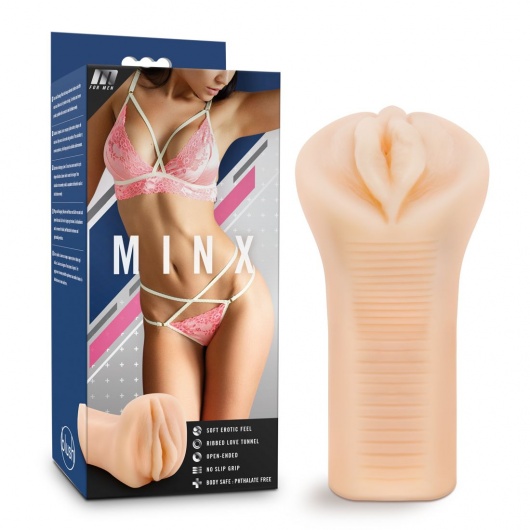Телесный мастурбатор-вагина M for Men Minx - Blush Novelties - в Тамбове купить с доставкой