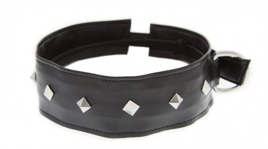 Полиуретановый ошейник с пуклями Collar with Studs - Blush Novelties - купить с доставкой в Тамбове