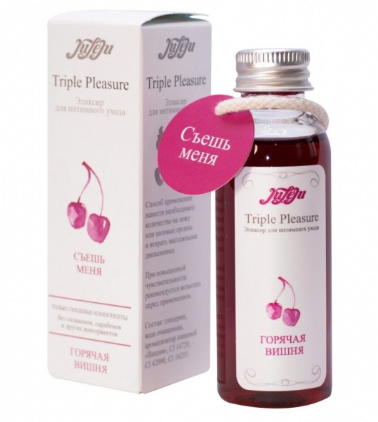 Эликсир Triple Pleasure  Горячая вишня  - 65 гр. - JULEJU - купить с доставкой в Тамбове