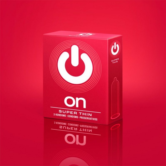 Супертонкие презервативы ON) Super Thin - 3 шт. - ON) - купить с доставкой в Тамбове