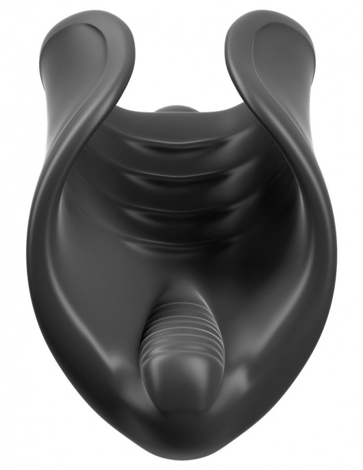 Чёрный мастурбатор Vibrating Silicone Stimulator с вибрацией - Pipedream - в Тамбове купить с доставкой