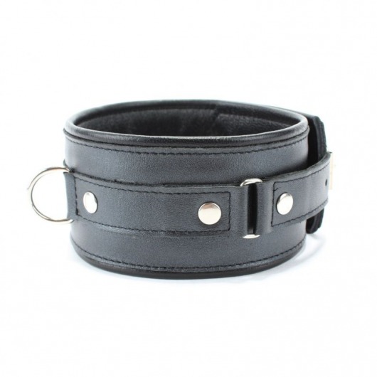Ошейник из гладкой кожи - БДСМ Арсенал - купить с доставкой в Тамбове