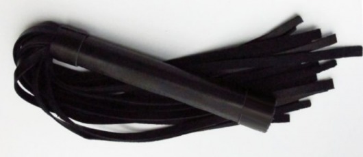 Чёрная плеть из нежной кожи - 45 см. - БДСМ Арсенал - купить с доставкой в Тамбове