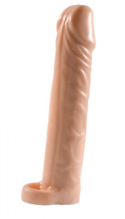 Телесная насадка-удлинитель Extension sleeve с подхватом - 17 см. - Sitabella - в Тамбове купить с доставкой