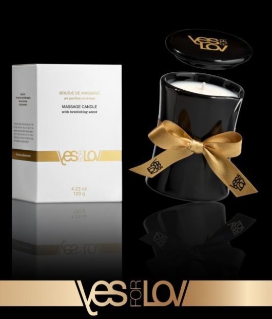 Массажная аромасвеча BEWITCHING MASSAGE CANDLE - 120 мл. - YESforLOV - купить с доставкой в Тамбове
