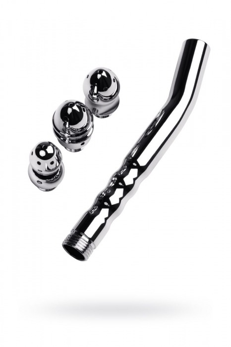 Металлический анальный душ с тремя насадками - ToyFa - купить с доставкой в Тамбове